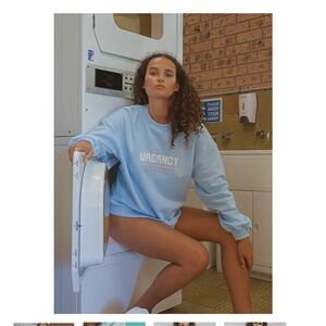 Vacancy Poolside Crewneck - Powder Blue size 6
